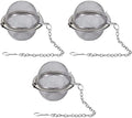 "2 Pack Stainless Steel Tea Strainer - Fine Mesh Tea Ball Infuser with Extended Chain Hook, Loose Leaf Tea Filter for Teapots, Cups & Mugs, Spices & Seasonings"(3 Pack) by Unknown