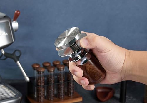 54mm Tamper Replacement for Breville tamper Adjustable Depth The espresso tamper made of Stainless Steel and Solid wood it's a good Coffee Tamper for Home espresso barista(53.3mm) - Image 2