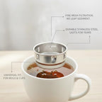 Stainless Steel Tea Infuser for Loose Leaf - Fine Mesh Strainer Fits Mugs & Cups (1.5-1.77 Inch Diameter) - Image 5