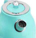 1.8 Quart Electric Tea Kettle and 2 Slice Toaster Combo, Retro Kitchen Appliance Set with Adjustable Browning and Water Temperature Gauge (Turquoise) - Image 7