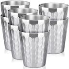 Beasea Stainless Steel Cups 10 oz, 8 Pack Small Bulk Stainless Steel Tumbler Stackable Insulated Cups for Drinking Double Wall Metal Glasses Tin Cups for Home Restaurant Office Party Camping by Beasea