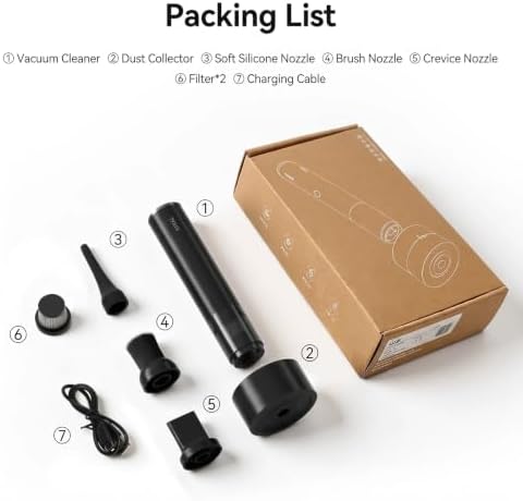 Portable Handheld Coffee Grinder Vacuum Cleaner | Mini Barista 2 in 1 Blower Coffee Powder Cleaner | Wireless Tabletop & Home Use | Easy to Clean & Lightweight - Image 7