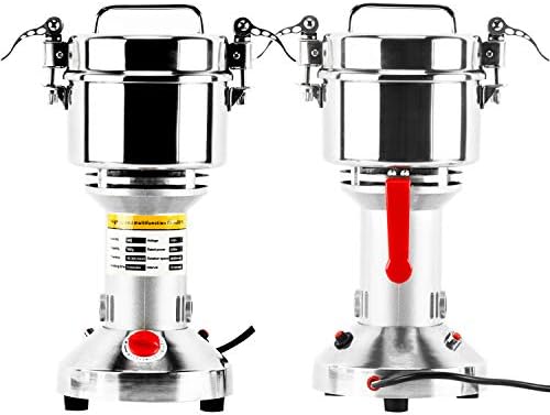 Homend High Speed 500g Electric Grain Mill Grinder Powder Machine Spice Herb Grinder 2500W 70-300 Mesh 36000RPM Stainless Steel Commercial Grade for Kitchen Herb Spice Pepper Coffee (500g) - Image 5