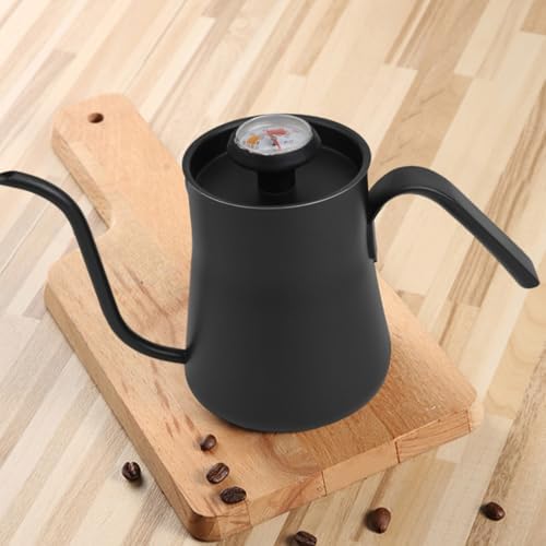 FABULETTA Stainless Steel For Pour Over for kettle with Gooseneck Spout and Built-in Thermometer for Coffee Drip Brewing, 550ml Capacity, Kitchen Tea for kettle - Image 4