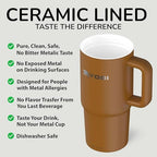 YOGI 24oz Tumbler with Straw - Amber - Image 4