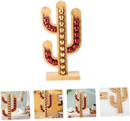 Creative Cactus Coffee Capsule Holder Rack, Bamboo Desktop Stand - Image 4