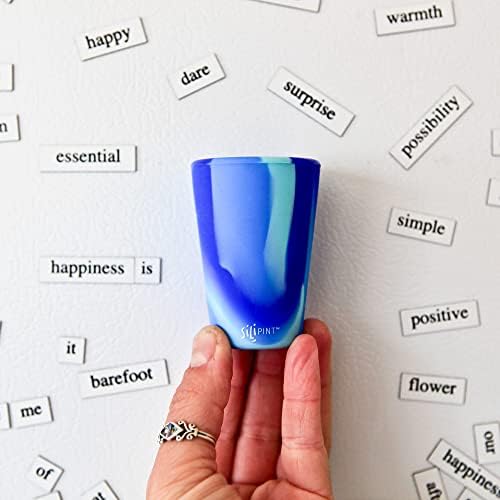 Silipint Silicone Shot-Glass Set, Unbreakable, Reusable, and Freezer-Safe, Fun and Game Shot Glasses, 1.5 Ounces, Headwaters, 2 Hippie Hops, Arctic Sky, Mountain Marble, Sugar Rush Set of 6 - Image 4