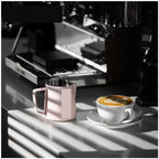 Classic Milk Frothing Pitcher 500ml Red Stainless Steel Steaming Pitchers Cappuccino/Latte Art Milk Cup Coffee Tool(600ml,1pec) - Image 3