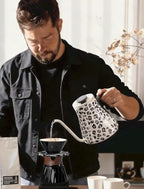 Cocinare Oat Leopard Gooseneck Electric Kettle & Pour Over Coffee Set, ±0.5°F Temperature Control, 1500W 0.9L Kettle, Coffee Dripper, 550 ml / 18.6 oz Server & 2 Tasting Cups - Image 3