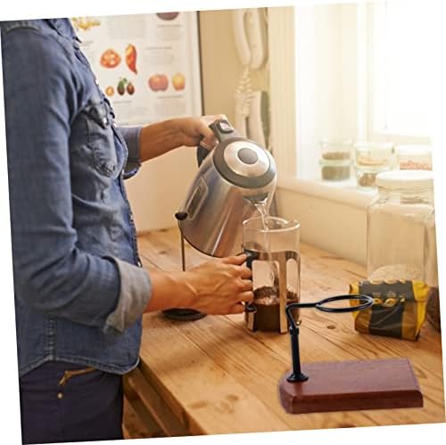 Adjustable Coffee Dripper Stand with Thick Wooden Base for Cups - Image 7