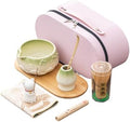 Matcha Whisk Set, Zen Travel Ceremony Kit with Cat Figurine & Incense, 9-Piece Portable Set with Bowl, Bamboo Whisk & Bag (K) by Unknown