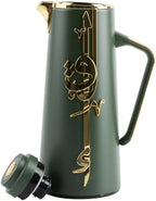 Insulated Carafe Flask 1L – For Coffee, Tea & Hot Beverages, Double Wall Stainless Steel Build, Spill Resistant Lid, Portable Serving Pitcher, Long Heat Hold, Gift Idea by Otantik(Olive & Gold) - Image 2