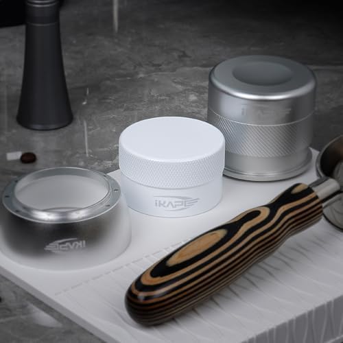 IKAPE 58MM Coffee Distributor, Gravity Adaptive Espresso Distributor Fits All Over 58MM Espresso Portafilter, Compatible with 58.35MM Rancilio Bottomless Portafilter (White) - Image 4