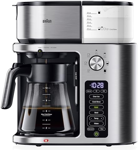 Braun MultiServe Plus 10-Cup Drip Coffee Maker, Auto Start, Cold Brew by Unknown