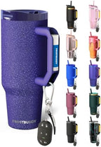 Frost Buddy Thicc Buddy 40oz Tumbler - Spill-Proof Flip Lid (Purple Glitz1) by FrostBuddy