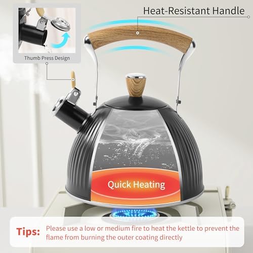 LONFFERY Tea Kettle for Stove Top - Image 3