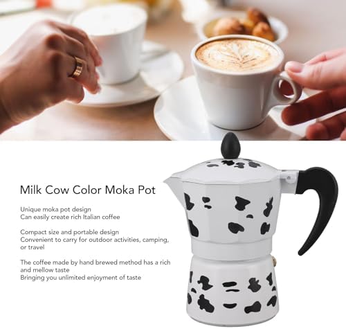 Espresso Stovetop Coffeemaker, Stovetop Espressos Maker, Coffee Maker for Home Cafe Outdoor Activities Camping Travel (3 Cups 150ML) - Image 6