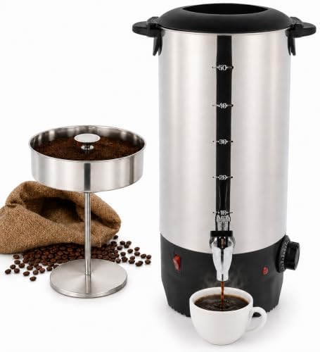 Commercial Coffee Urn Stainless Steel Adjustable Temperature by Unknown