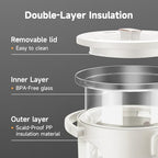 Joydeem Hot Water Dispenser, Glass Water Boiler and Warmer, 5 Keep Warm Temperature Settings, Support ℉ & ℃, 3L/101Oz/12 Cups, JD-DSP203, White - Image 4