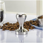 Coffee Tamper, Stainless Steel, For Espresso Machines, Flat Base - Image 2