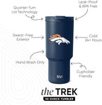 Simple Modern Denver Broncos Tumbler with Flip Lid, Straw 30oz | NFL - Image 2