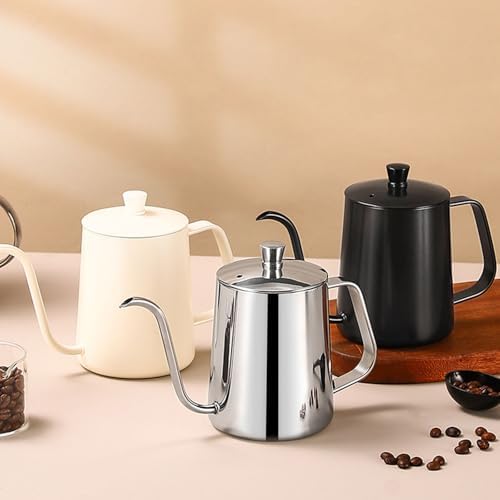 Pour Over Coffee Kettle,Long Narrow Spout,Coffee Carafe,Goose Neck Kettle,Stainless Steel Tea Kettle,Stovetop Portable Water Bottle 20 Oz - Image 6