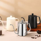 Pour Over Coffee Kettle,Long Narrow Spout,Coffee Carafe,Goose Neck Kettle,Stainless Steel Tea Kettle,Stovetop Portable Water Bottle 12OZ - Image 6