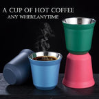 3 Pack 80ml Cups for Toddlers Kids, SS Double Wall Insulated Tumblers, Espresso Cups Mugs, Custom Drinking cup for Party Camping Outdoor - Image 2