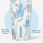 Corkcicle Cold Cup Straw Tumbler, 24 oz, Disney Princess Belle - Image 5