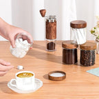 Yangbaga Glass Spice Containers for Kitchen: 12P 8oz Dishwasher Safe Jars - Image 6