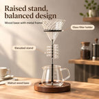 Spiral Pour Over Coffee Maker Set with Stand, 400ml - Image 5