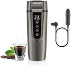 Car Electric Kettle for Travel : FVPE 12V/24V Small Electric Water Kettle, Multi-Temp Control 400 mL Portable Car Water Boiler for Brewing Coffee Tea,LCD Display 304 Stainless Steel Truck Heating Cup by FVPE
