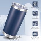 20 oz Tumblers Bulk Stainless Steel Tumbler with Lid, 12 Pack - Image 4