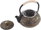 Japanese Cast Iron Teapot Chinese Teapot with Stainless Steel Infuser, Tea Pots for Stove Top Tetsubin Tea Pot Japanese Tetsubin Kettle for Loose Leaf Tea 900ml - Image 6