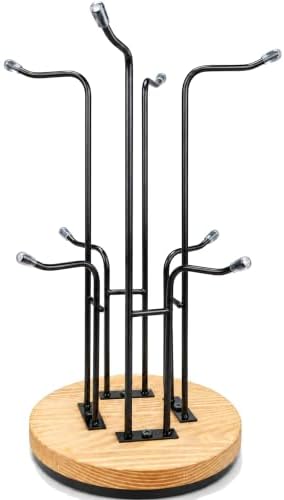 8-Hook 360°Rotating Coffee Cup Holder for Countertop, Mug Tree for Counter by Unknown