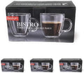 Bodum 5oz Bistro Double Wall Espresso Mug, High-Heat Borosilicate Glass, Set of 2, Clear, 5oz (Pack of 4) by Bodum