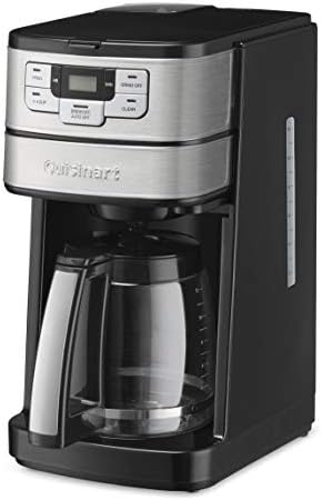 Cuisinart Automatic Grind & Brew 12-Cup Coffee Maker with Blade Grinder, Programmable Coffee Machine Glass Carafe with 1-4 Cup Setting, Brew Pause, Grind-Off Option, DGB-400NAS, Black/Stainless Steel - Image 2