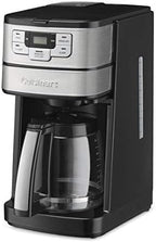 Cuisinart Automatic Grind & Brew 12-Cup Coffee Maker with Blade Grinder, Programmable Coffee Machine Glass Carafe with 1-4 Cup Setting, Brew Pause, Grind-Off Option, DGB-400NAS, Black/Stainless Steel - Image 2