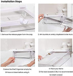 vacane Under Shelf Storage Drawer, Under Cabinet Spice Rack, Spice Organizer for Drawer Pull Out, Under Cabinet Basket Hanging Holder for Cupboard Pantry - Image 6
