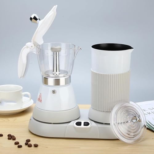 480W Automatic Milk Frother, 200ML Electric Moka Pot, Espresso Coffee Maker,Slow Extractio, for Kitchen, Coffee Shop, Restaurant (1) by Unknown