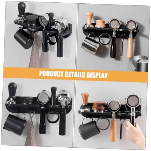 Wall Mounted Portafilter Hanger for 51mm Espresso Machines Black - Image 7