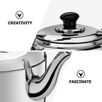 Stovetop Kettle Stovetop Whistling Tea Kettle Stainless Steel Teapot Camping Induction for Gas Stove Kettles for Stove(5L) - Image 4
