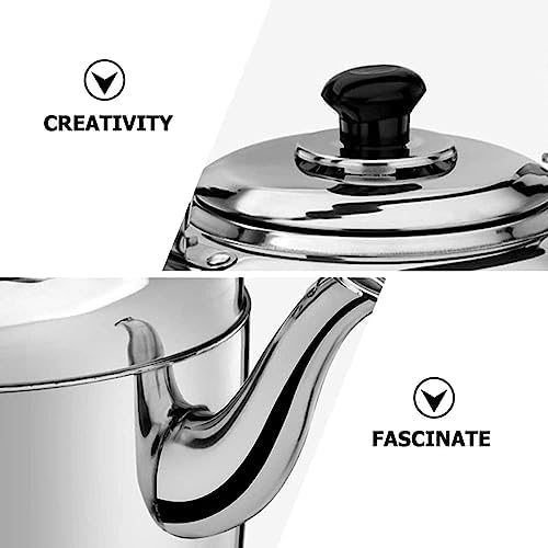 Stovetop Kettle Stovetop Whistling Tea Kettle Stainless Steel Teapot Camping Induction for Gas Stove Kettles for Stove(5L) - Image 4