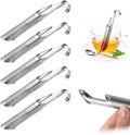 Stainless Steel Tea Diffuser with Hook, Extra Fine Mesh Tea Strainer for Loose Leaf Tea, Reusable Pipe Tea Infuser and Steeper for Cups, Coffee, Herbs, Spices, Seasonings, 1 Piece by Unknown