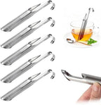 Stainless Steel Tea Diffuser with Hook, Extra Fine Mesh Tea Strainer for Loose Leaf Tea, Reusable Pipe Tea Infuser and Steeper for Cups, Coffee, Herbs, Spices, Seasonings, 1 Piece by Unknown
