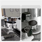 Espresso Dosing Funnel 2-piece Stainless Steel Coffee Dosing Ring Accessories(Silver Color 53mm) - Image 4
