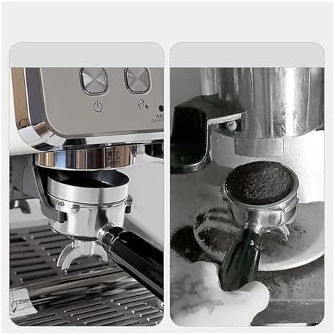 Espresso Dosing Funnel 2-piece Stainless Steel Coffee Dosing Ring Accessories(Silver Color 53mm) - Image 4