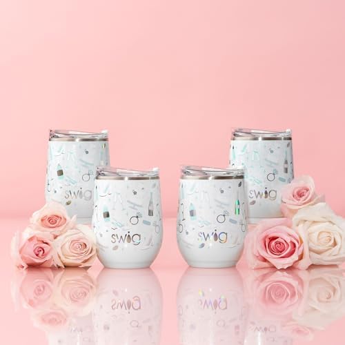 Swig Life 12oz Insulated Wine Tumbler with Lid, Bride to Be - Image 3