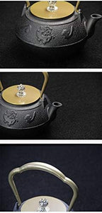 tetsubin 40oz cast iron kettle workshop japanese Healthy cast iron Teapot with Stainless Steel Infuser （1200mL）【1.75Kg】 - Image 6