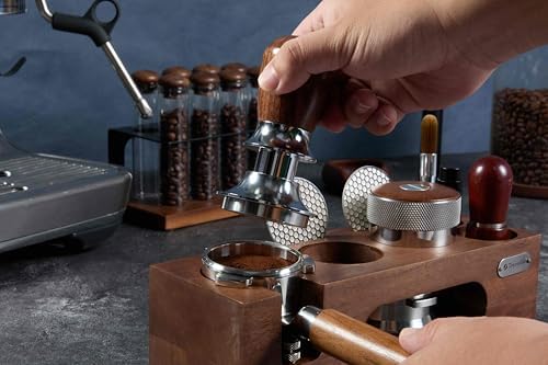 54mm Tamper Replacement for Breville tamper Adjustable Depth The espresso tamper made of Stainless Steel and Solid wood it's a good Coffee Tamper for Home espresso barista(53.3mm) - Image 4
